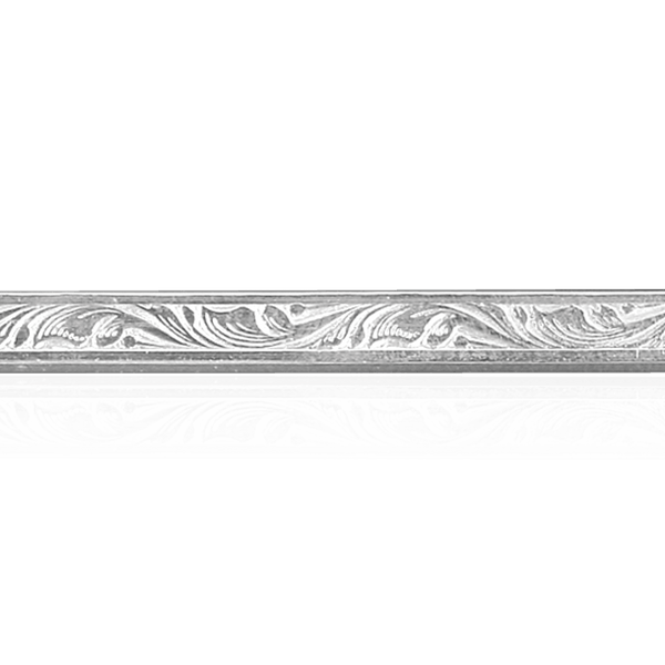 Sterling Silver Wavy Pattern (17" Long) Square Soft Wire WPSQ4