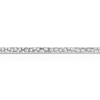 Sterling Silver Perforated Pattern (17" Long) Square Soft Wire WPSQ5