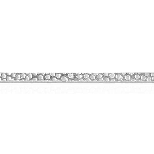 Sterling Silver Perforated Pattern (17" Long) Square Soft Wire WPSQ5