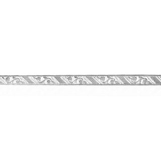 Sterling Silver Filigree Pattern (17" Long) Square Soft Wire WPSQ8