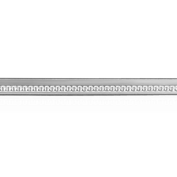 Sterling Silver Bead Pattern (17" Long) Step Bezel Soft Wire WPSB1