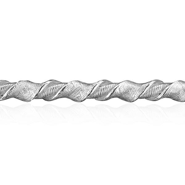 Sterling Silver Stripe Pattern (17" Long) Twist Soft Wire WPDTW3