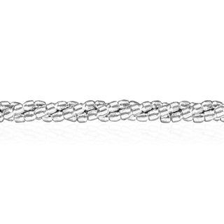 Sterling Silver Bead Pattern (17" Long) Twist Soft Wire WPTTW3