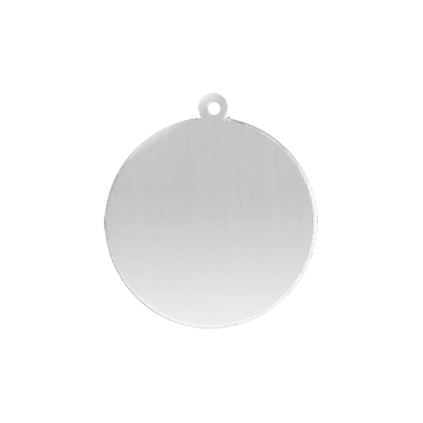 Sterling Silver Round Disc With Loop (.030" thickness)