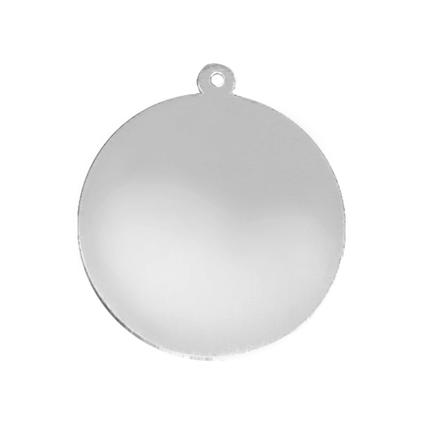 Sterling Silver Round Disc With Loop (.030" thickness)