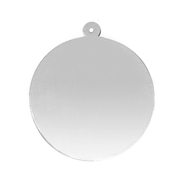 Sterling Silver Round Disc With Loop (.030" thickness)