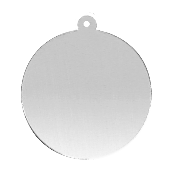 Sterling Silver Round Disc With Loop (.030" thickness)