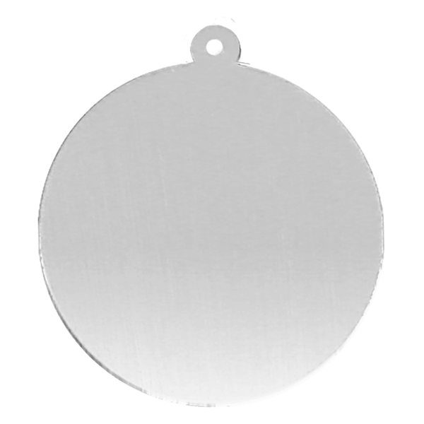 Sterling Silver Round Disc With Loop (.030" thickness)