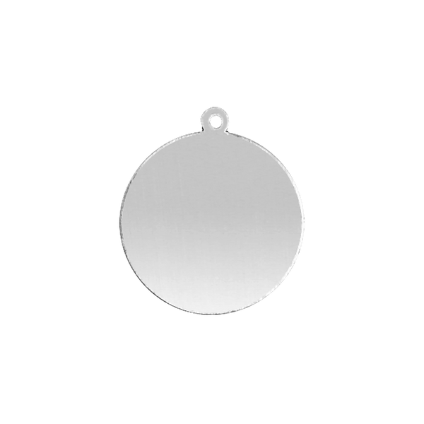 Sterling Silver Round Disc With Loop (.030" thickness)