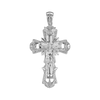 Sterling Silver Two-Tone Ornate Crucifix Pendant (61 x 32 mm)