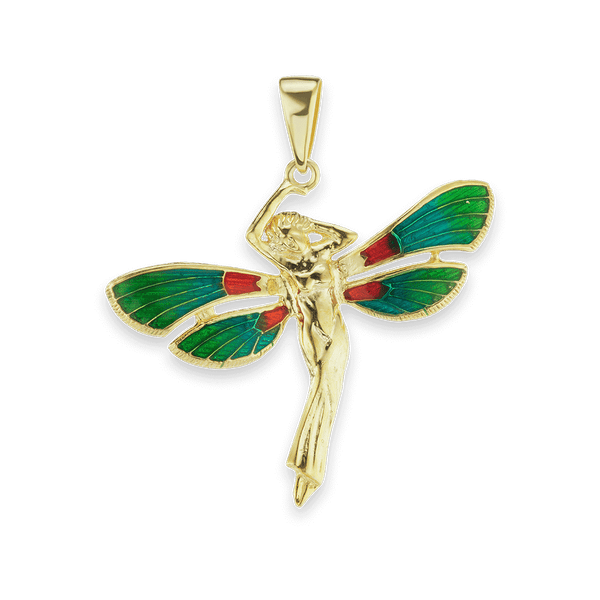 Woman with Butterfly Wings Charm (30 x 33mm)