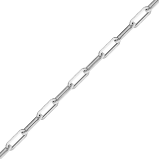 Bulk / Spooled Paperclip Cable Chain in Sterling Silver (2.50 mm - 7.80 mm)