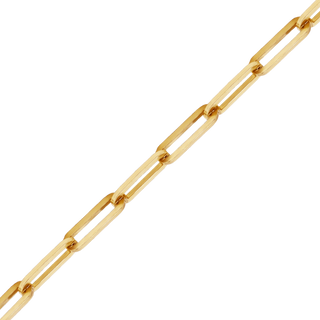 Bulk / Spooled Paperclip Cable Chain in 14K & 18K Yellow Gold (2.50 mm - 7.80 mm)