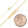 Maxco's 1.05 mm Initial or Number Chain in 14K Yellow Gold