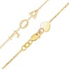 Maxco's 1.05 mm Greek Initial Chain in 14K Yellow Gold