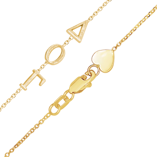 Maxco's 1.05 mm Greek Initial Chain in 14K Yellow Gold