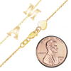 Maxco's 1.05 mm Initial or Number Chain in 14K Yellow Gold