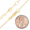 Maxco's 1.05 mm Initial or Number Chain in 14K Yellow Gold