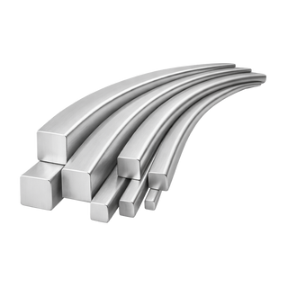 14K White Square Soft Wire