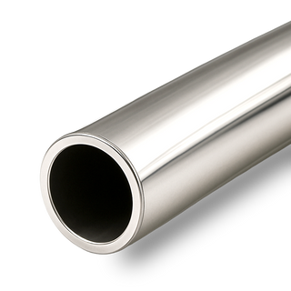 14K White Round Hard Tubing