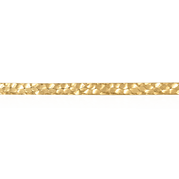 Gold Filled Hammered Pattern (17" Long) Flat Soft Wire WRGFG-120