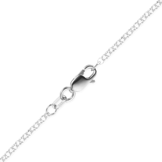 Finished Rolo Necklace in 14K White Gold (1.15 mm)