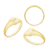 Oval Signet Rings in 14K Gold (6 x 4 mm - 8 x 6 mm)