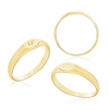 Oval Signet Rings in 14K Gold (6 x 4 mm - 8 x 6 mm)