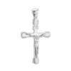Sterling Silver Tubular Crucifix Pendant (42 x 22 mm)